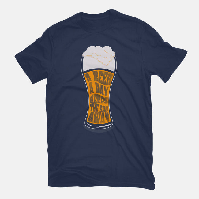 A Beer A Day-womens fitted tee-Claudia