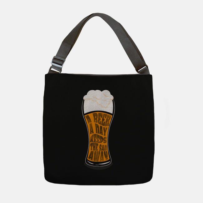 A Beer A Day-none adjustable tote bag-Claudia