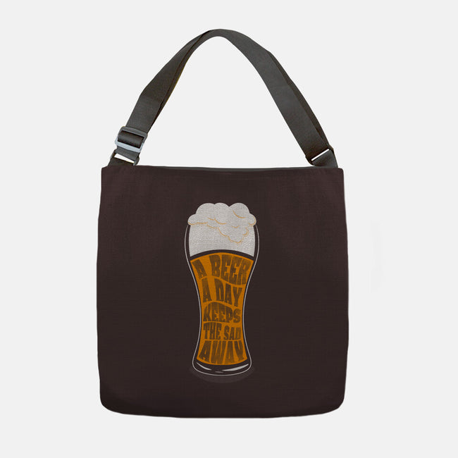 A Beer A Day-none adjustable tote bag-Claudia