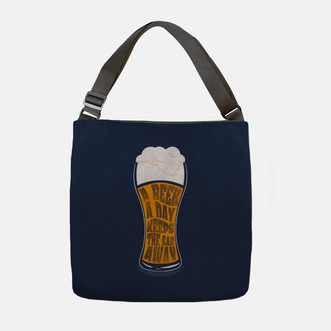 A Beer A Day-none adjustable tote bag-Claudia