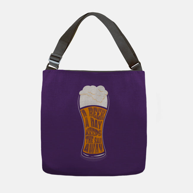 A Beer A Day-none adjustable tote bag-Claudia