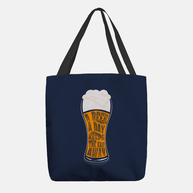 A Beer A Day-none basic tote bag-Claudia