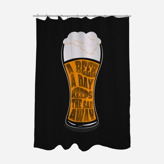 A Beer A Day-none polyester shower curtain-Claudia