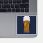 A Beer A Day-none glossy sticker-Claudia