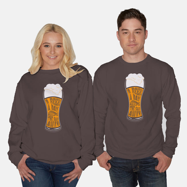 A Beer A Day-unisex crew neck sweatshirt-Claudia