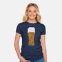 A Beer A Day-womens fitted tee-Claudia