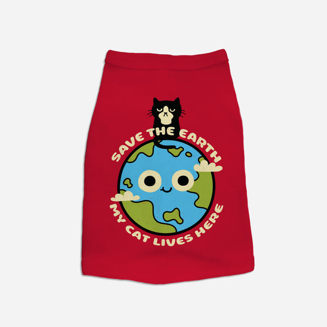 My Cat Lives Here-dog basic pet tank-Xentee