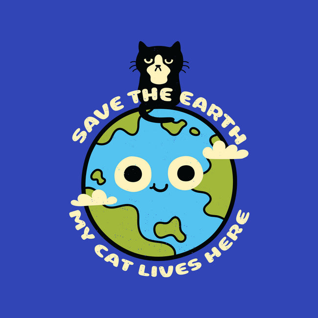 My Cat Lives Here-none adjustable tote bag-Xentee