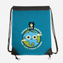 My Cat Lives Here-none drawstring bag-Xentee