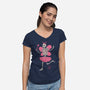 Fairy Skull Lover-womens v-neck tee-vp021