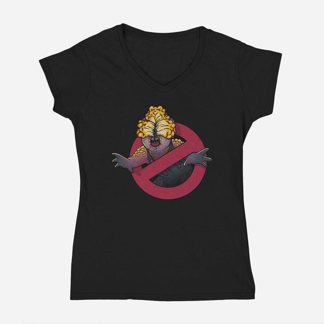 Clickerbusters-womens v-neck tee-Getsousa!