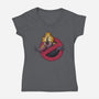 Clickerbusters-womens v-neck tee-Getsousa!