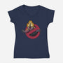 Clickerbusters-womens v-neck tee-Getsousa!