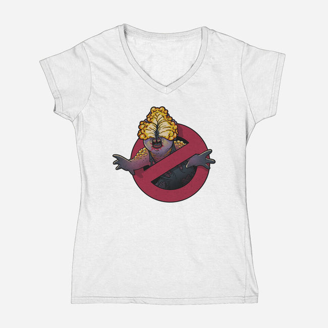 Clickerbusters-womens v-neck tee-Getsousa!