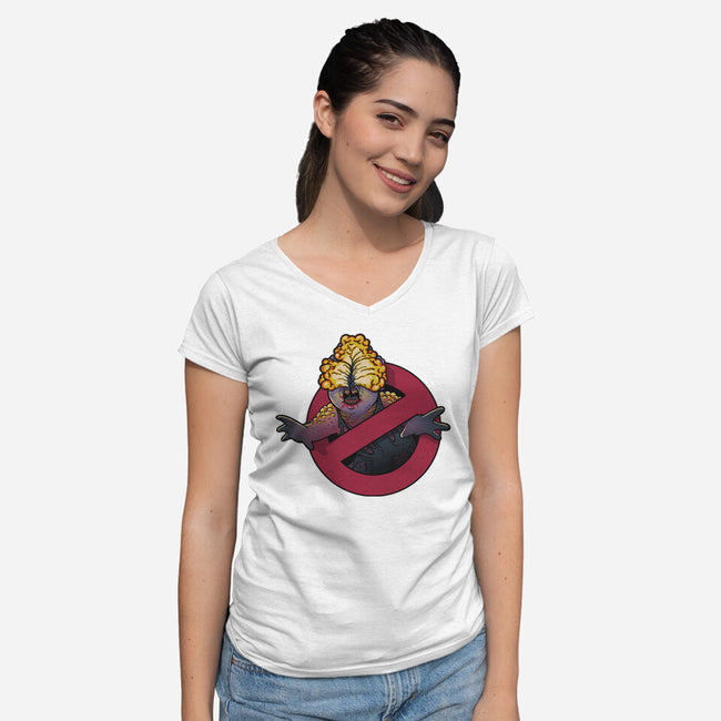 Clickerbusters-womens v-neck tee-Getsousa!
