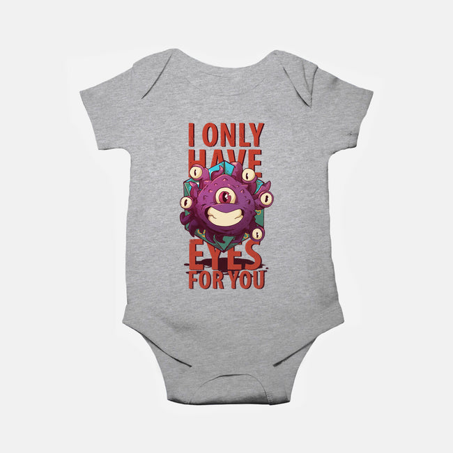 Cute Beholder-baby basic onesie-jacnicolauart