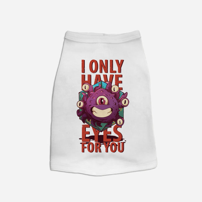 Cute Beholder-dog basic pet tank-jacnicolauart