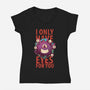 Cute Beholder-womens v-neck tee-jacnicolauart