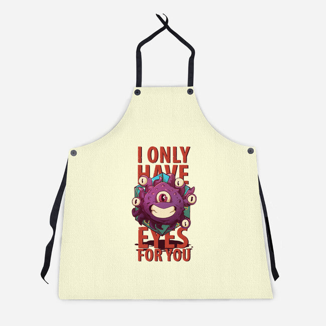 Cute Beholder-unisex kitchen apron-jacnicolauart