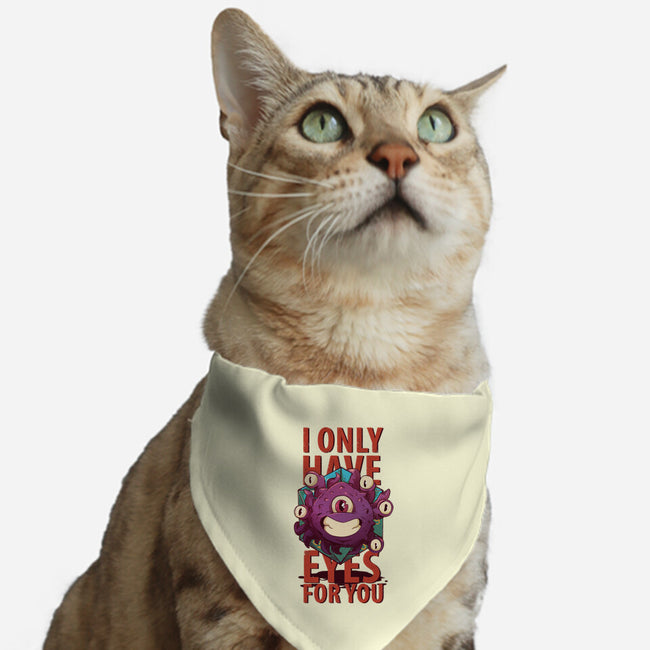 Cute Beholder-cat adjustable pet collar-jacnicolauart