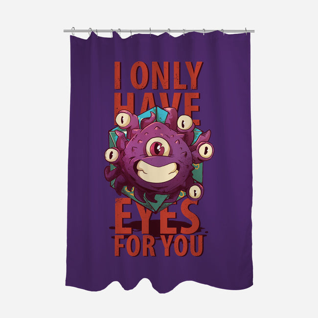 Cute Beholder-none polyester shower curtain-jacnicolauart