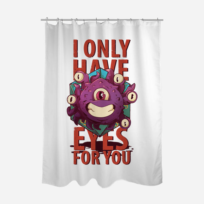 Cute Beholder-none polyester shower curtain-jacnicolauart