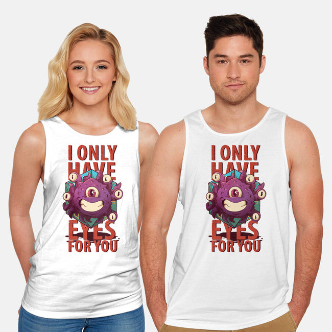 Cute Beholder-unisex basic tank-jacnicolauart
