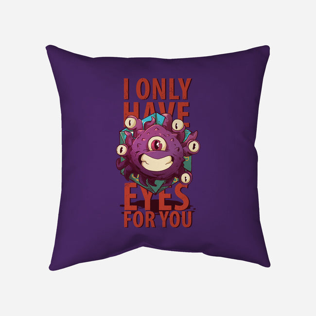 Cute Beholder-none removable cover throw pillow-jacnicolauart