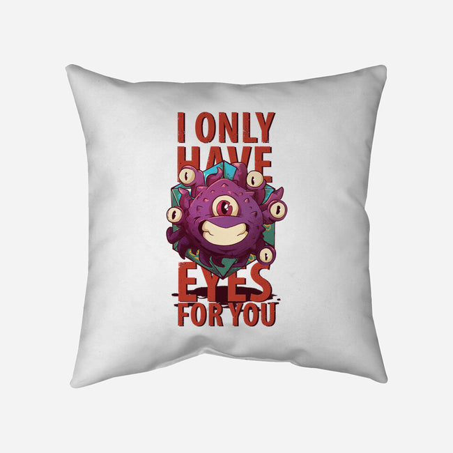 Cute Beholder-none removable cover throw pillow-jacnicolauart