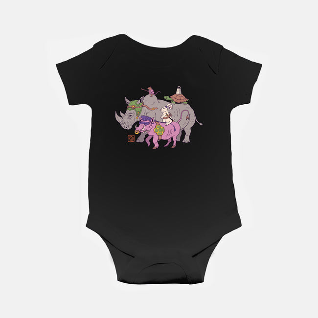 Mutant Animals-baby basic onesie-vp021