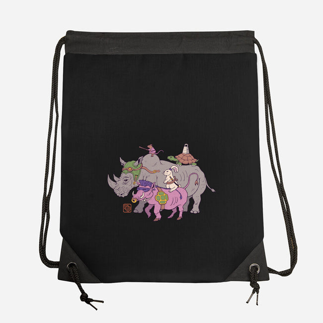 Mutant Animals-none drawstring bag-vp021
