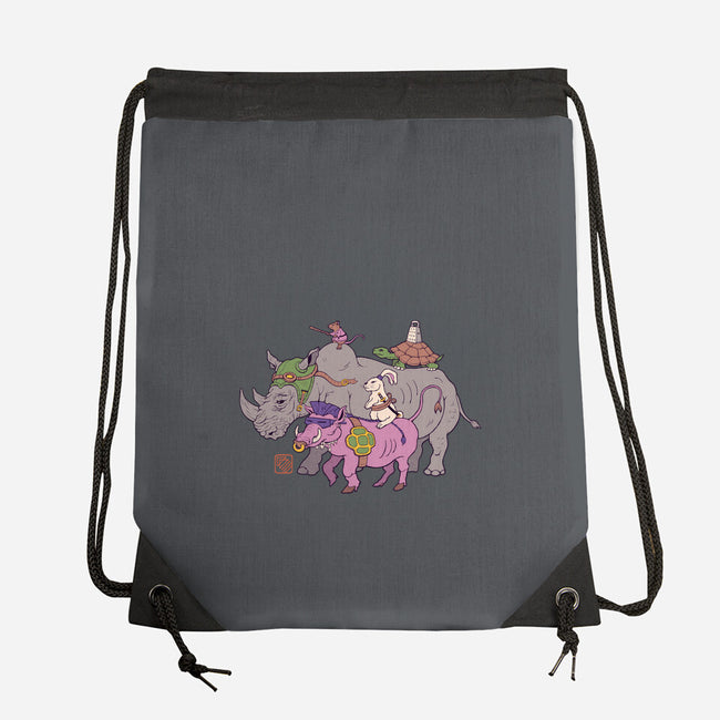 Mutant Animals-none drawstring bag-vp021