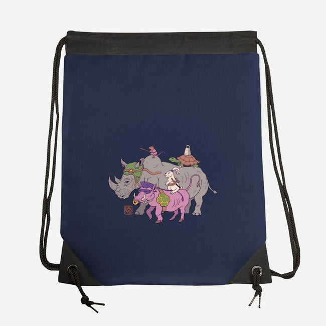 Mutant Animals-none drawstring bag-vp021