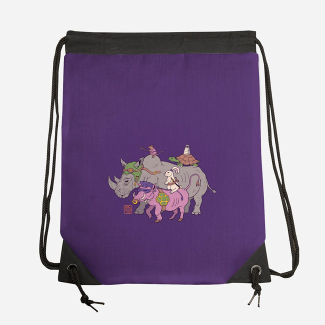 Mutant Animals-none drawstring bag-vp021