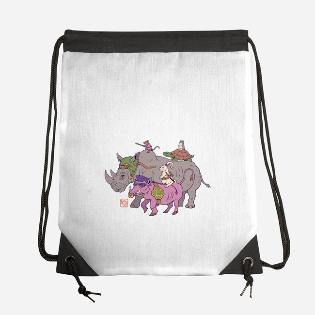 Mutant Animals-none drawstring bag-vp021