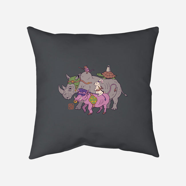 Mutant Animals-none removable cover w insert throw pillow-vp021