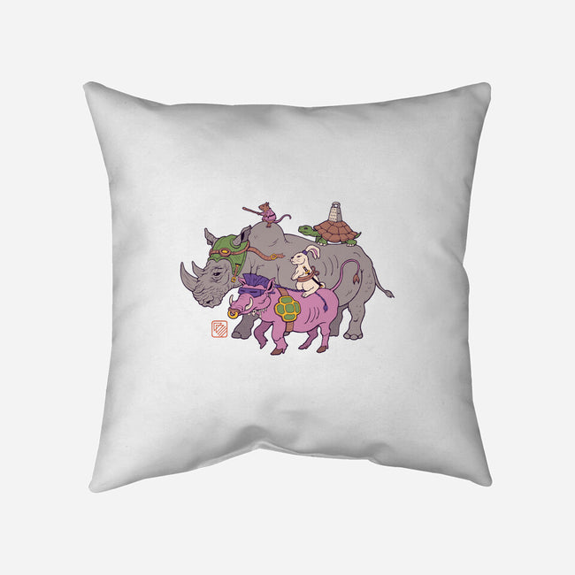 Mutant Animals-none removable cover throw pillow-vp021