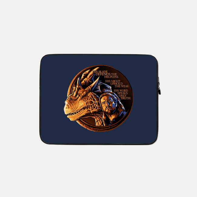 The Old Code-none zippered laptop sleeve-daobiwan