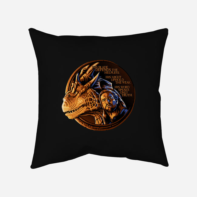 The Old Code-none removable cover throw pillow-daobiwan