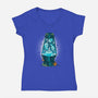 Narwhalamp-womens v-neck tee-Vallina84