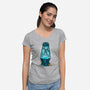 Narwhalamp-womens v-neck tee-Vallina84