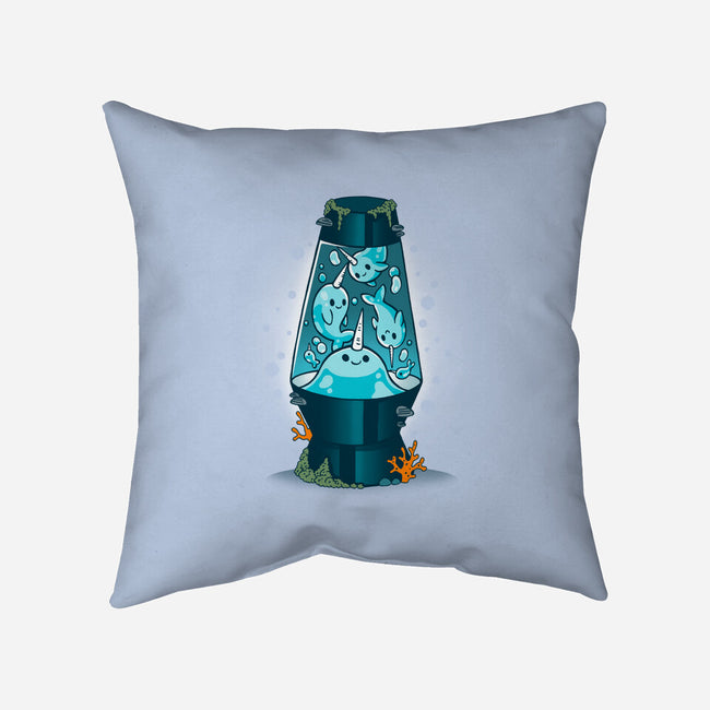 Narwhalamp-none removable cover throw pillow-Vallina84