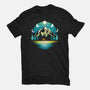Mountain Night-unisex basic tee-Vallina84