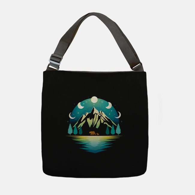 Mountain Night-none adjustable tote bag-Vallina84