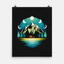 Mountain Night-none matte poster-Vallina84