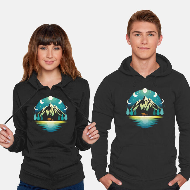 Mountain Night-unisex pullover sweatshirt-Vallina84