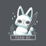 Please Die-none drawstring bag-xMorfina