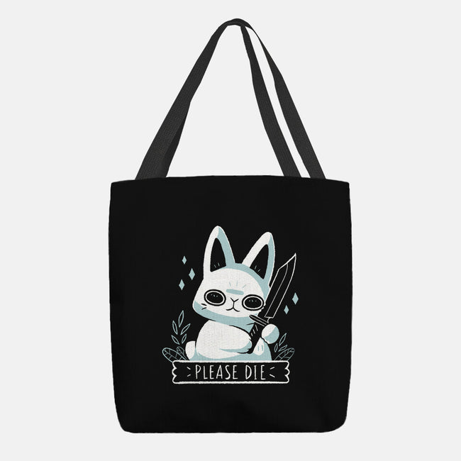 Please Die-none basic tote bag-xMorfina