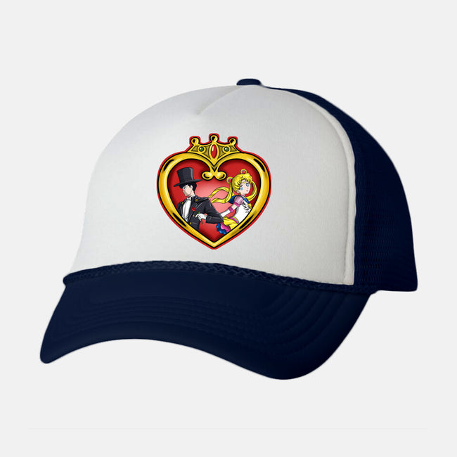 Heart Of Moon-unisex trucker hat-nickzzarto