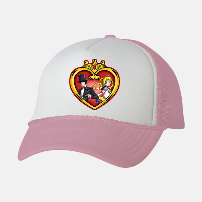 Heart Of Moon-unisex trucker hat-nickzzarto
